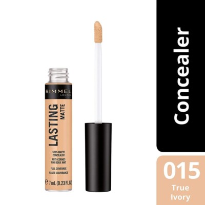 Rimmel London Lasting Matte Concealer Farbe 015 True Ivory