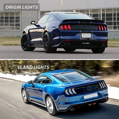 Juego de luces traseras LED completas VLAND para Ford Mustang 2015-22 estilo europeo con secuencial - Imagen 10 de 18