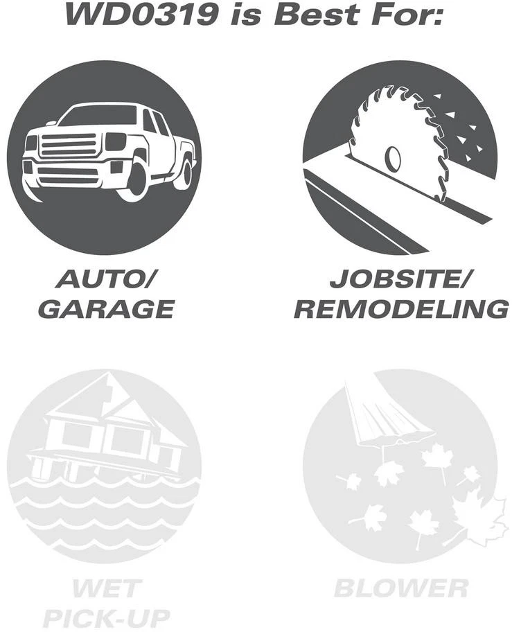 RIDGID Shop Vacuum 3 Gallon Cordless Wet Dry Vac Handheld 18V Portable Tool - Image 4 of 4