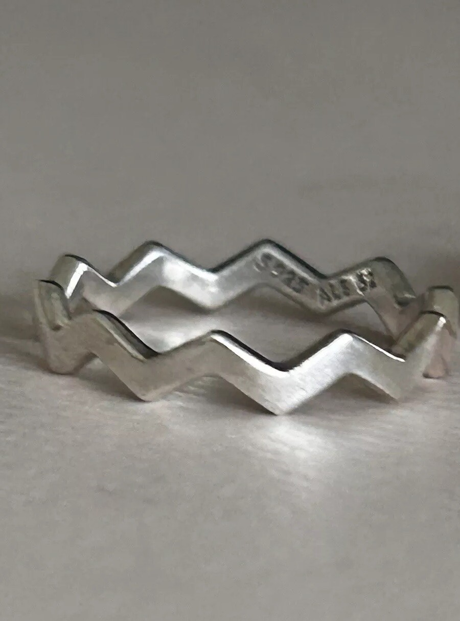 Authentic Pandora 🌟 Stackable Zigzag Ring 🌟 Siz… - image 3