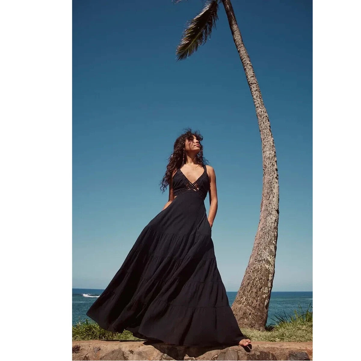 slim fit dress slacks Free People Garden Party Maxi Dress, Sweet Bohemian Maxi Summer Dresses  from Spool 72 main image 0
