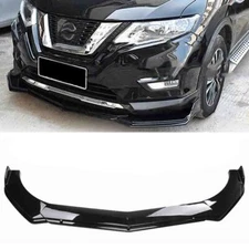 For Nissan Rogue Front Bumper Lip Chin Spoiler Splitter Body Kit Glossy Black US