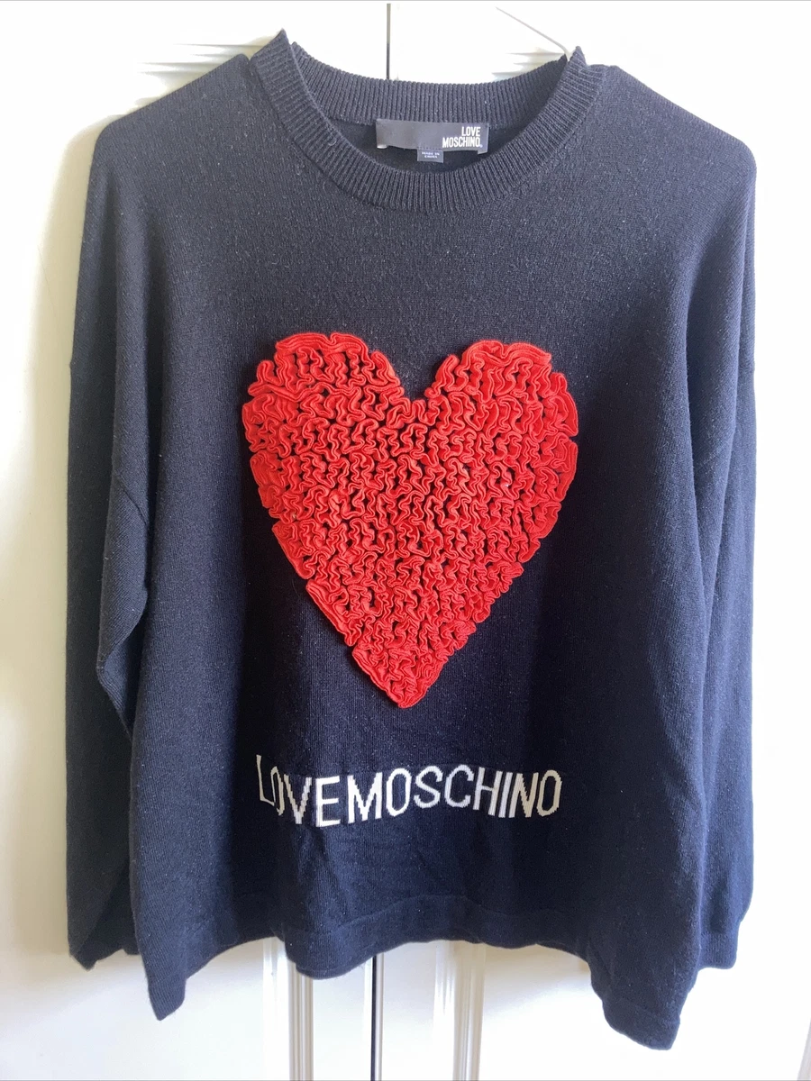 Love moschino hotsell sweatshirt black