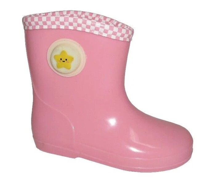 New Girls Pink Kids Waterproof Wellies Rain Wellingtons Junior Boots Shoes  Sizes