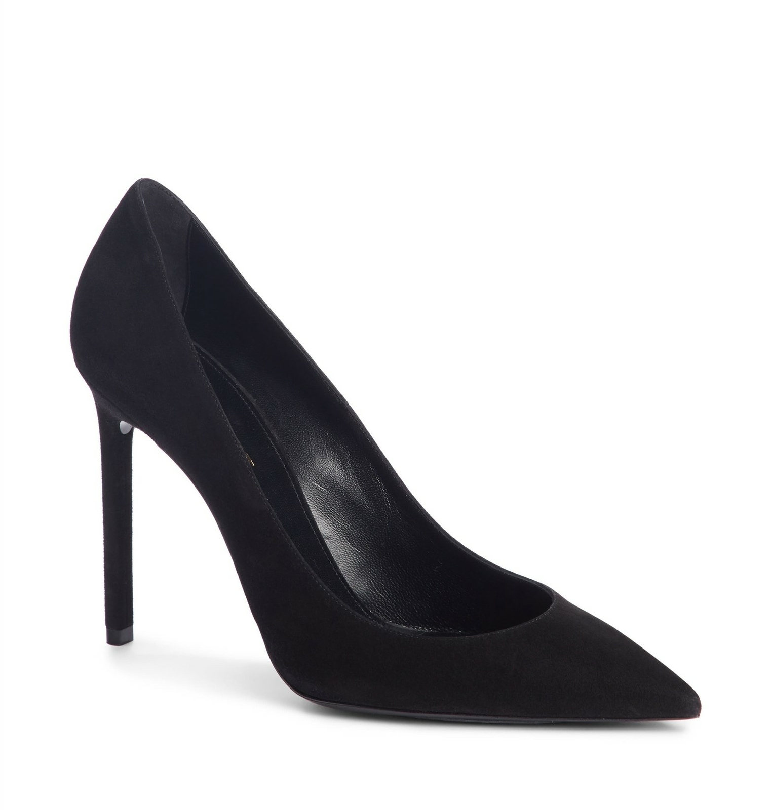 Saint Laurent 263170 donna Zoe scamosciato décolleté nero taglia 9 US 39 EU Medium