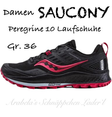 SAUCONY Peregrine 10 Laufschuhe Damen Gr. 36 Black/bar