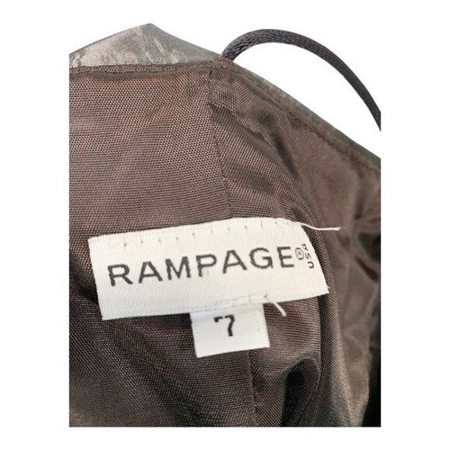Vintage Rampage Damen 90er Jahre Y2k formelles Abend Maxikleid Kleid grau Größe Small - Bild 9 von 10