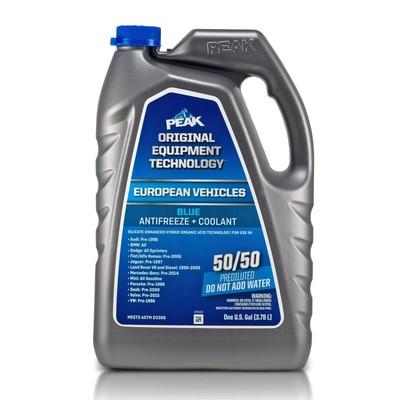 PEAK Ext Life Blue 50/50 Prediluted Antifreeze/Coolant for European HOAT PABB53