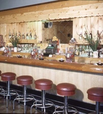 Vintage Stereo Realist Photo 3D Slide ADVERTISEMENT Restaurant Bar