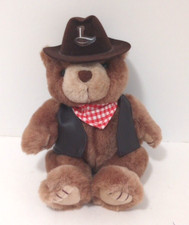 Art's Toy Plush Cowboy L'Bear Stuffed Animal w Hat, Vest, Bandana