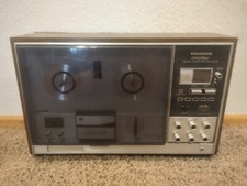 Panasonic Reel To Reel Recorder Am/fm Stereo Radio Rs-763fs 1970s Wood Box