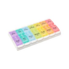 7-Day Pill Organizers, Multicolor