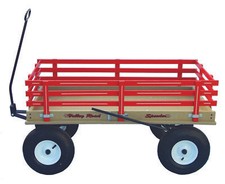 HUGE WAGON w/ Brake Valley Road AMISH Steel Frame POLY PLASTIC BED Four Colors