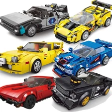City Vehicle Speed Champion Technical Racing Car Building Blocks Racer Figures