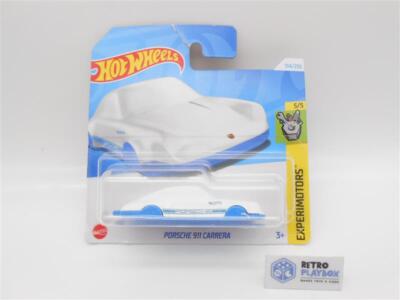 Hot Wheels HW Experimotors Porsche 911 Carrera Blau Weiß Mattel /R18F12