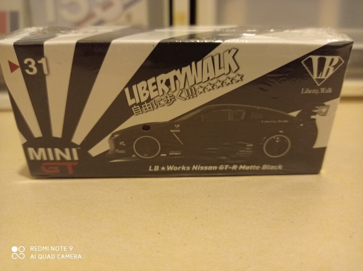 MINI GT 31 (open) LB WORKS Nissan GT-R (R35) Matte Black MINI GT 31 (open) LB WORKS Nissan GT-R (R35) Matte Black