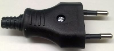 EUROSTECKER schwarz  2-polig KNICKSCHUTZTÜLLE ALLES ZUM SCHRAUBEN EUROKUPPLUNG