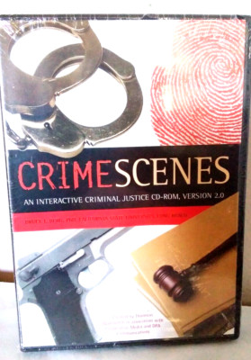 Crime Scenes Interactive Criminal Justice CD-ROM 2.0 RARE Sealed Bruce Berg PhD