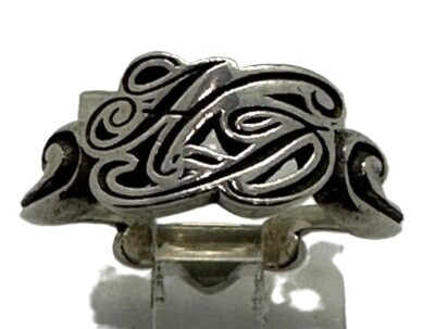 Sterling Silber Damen Harley Davidson Bar und Schild Ring B3