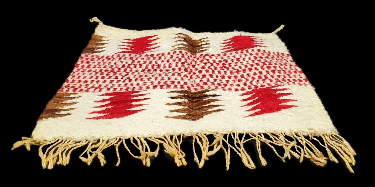 Couverture De Selle Cheval Motif Amérindien, Réversible Laine, 72x66 Pouces