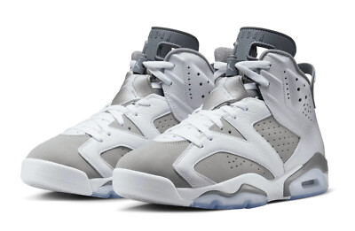 Nike Air Jordan 6 Retro 'Cool Grey' White Mens Sneakers US Nike Air Jordan 6 Retro 'Cool Grey' White Mens Sneakers US