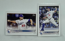 (2x) Blake Treinen + Tyler Anderson 2022 Topps Update - Los Angeles Dodgers