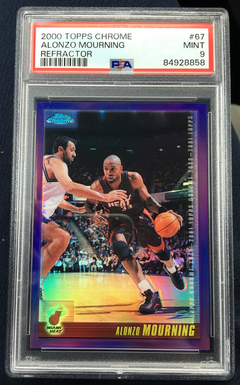 2000-01 Topps Chrome Alonzo Mourning  Refractor #67 PSA 9 MINT POP 1