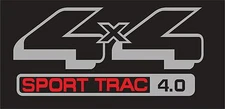 Explorer Sport Trac 4 x 4 Emblem Sticker Decals
