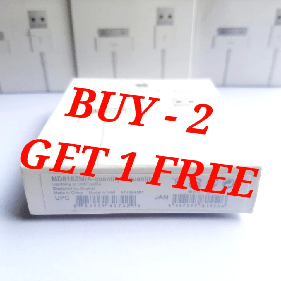 30 Pin USB Charging Data Sync Cable Cord For ipad 1/2/3 ipod Nano 1-6 iphone 4S - Image 3 of 4