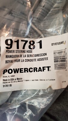 #ad Edelmann Powercraft 91781 Power Steering Pressure Hose $25.00