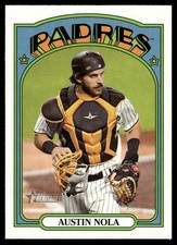 2021 TOPPS HERITAGE BASEBALL CARD AUSTIN NOLA #656 SAN DIEGO PADRES 6490