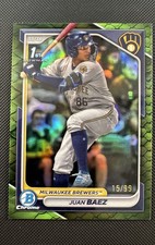 2024 Bowman Chrome - Prospects Juan Baez #BCP-160 Green Reptilian Refractor /99