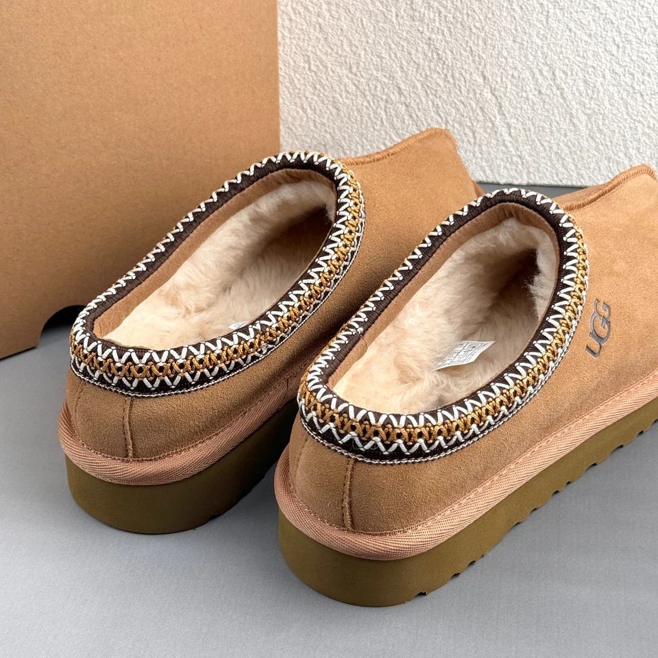 Zapatos para mujer UGG Tasman II clásicos de gamuza castaño lana EE. UU. 6-11 Foto 4 de 4