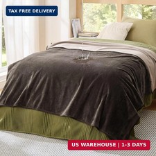 Bedsure Waterproof Blanket for Bed Twin Size 60"x80"- Soft Flannel Fleece Couch