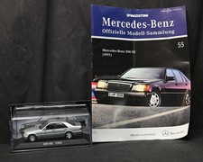 DeAgostini 1:43 Mercedes-Benz 500 SE 1991 Silver W140 Sealed Case w Booklet 55