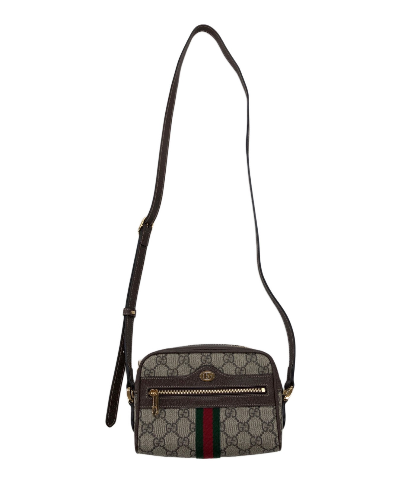 GUCCI GG Supreme Mini Shoulder Bag Brown Canvas Italy 517350 SN2580 thumbnail 9