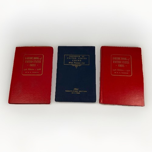 Whitman Red Blue Book US Coins Lot 3 1964 1966 1971 HC Vintage