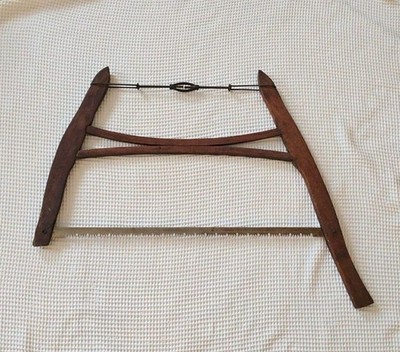 VINTAGE ANTIQUE CROSS CUT WOOD BUCK / BOW SAW  30in