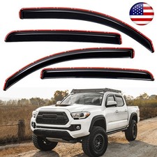 For 2016-2022 Toyota Tacoma In-channel Window Vent Visors Rain Guards Deflector For 2016-2022 Toyota Tacoma In-channel Window Vent Visors Rain Guards Deflector