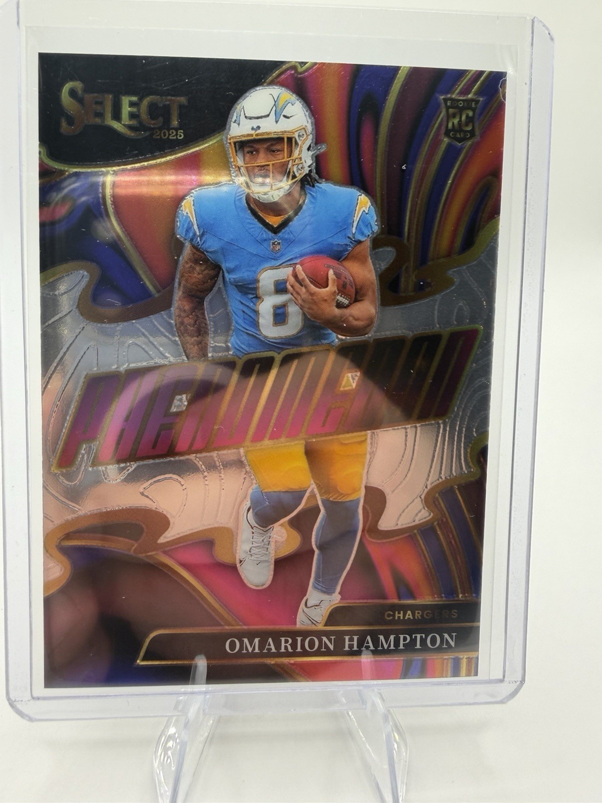 2025 Panini Select - Rookie Phenomenon - Omarion Hampton (RC) #15 Chargers