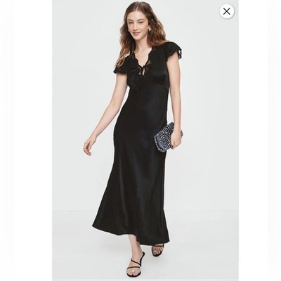 Rixo x RTR Lace Trim Midi Dress, Size: L