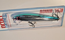 Leurre Plombier Rebel Minnow S25 Violet Argenté – Vintage Neuf En Boîte