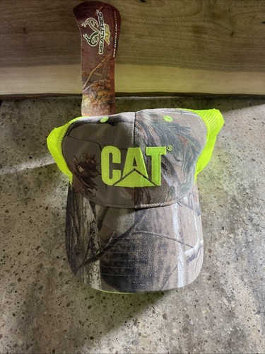 CAT Equipment Realtree AP Baseballkappe grün & Camouflage Mesh verstellbar