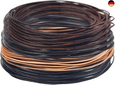 RUBY ca.20m x 2mm Echtes Lederband Lederriemen,Classic Lederband