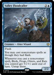 Valley Floodcaller #79 Rare Foil Bloomburrow MTG