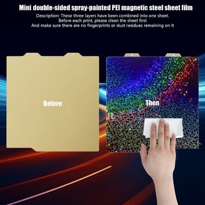 Identity Cleaning PEI Build Plate 184mm Golden Sprinkle Sparkling Plan Easy