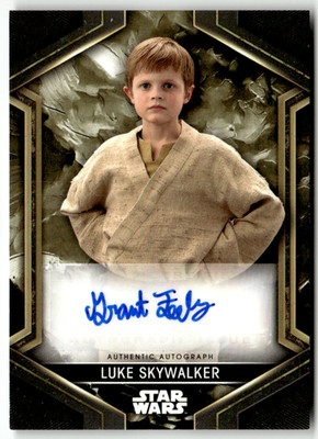 2023 Topps Star Wars Flagship A-GFE Grant Feely as Luke Skywalker Auto