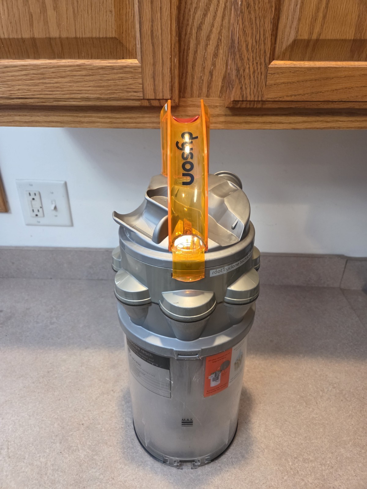 Dyson DC14 Genuine OEM Grey Orange Cyclone Canister Vacuum Dust Bin
