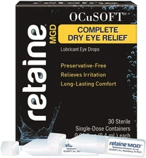 Retaine MGD Complete Dry Eye Relief Lubricant Eye Drops Single-Dose Containers,