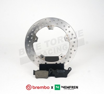 BREMBO BREMSSCHEIBE HINTEN + NEWFREN BT1 BELÄGE passend für CAGIVA GRAN Canyon 900 1998-2000
